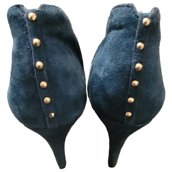 Halogen Teal Suede Rowen Booties Size 7.5 - Picture 5 of 10